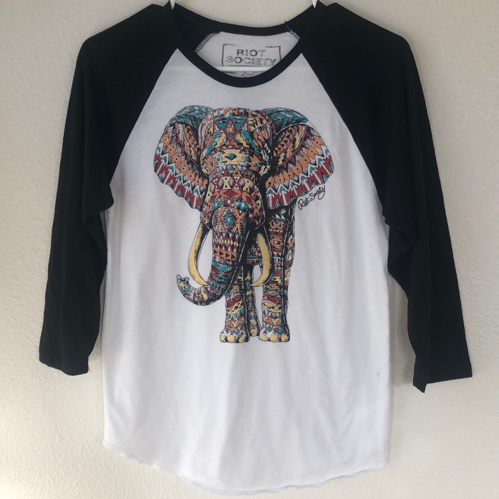Riot Society Baseball Tee